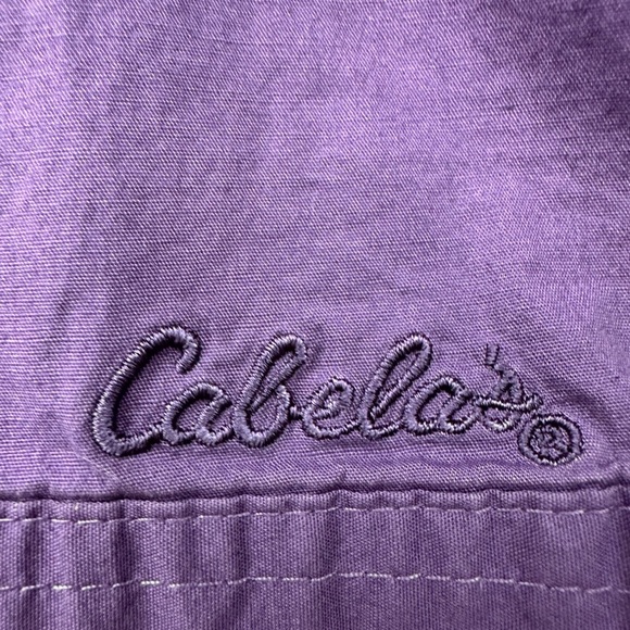 Cabela’s Women’s Button Down Purple Long Sleeve Shirt XL - Picture 3 of 9